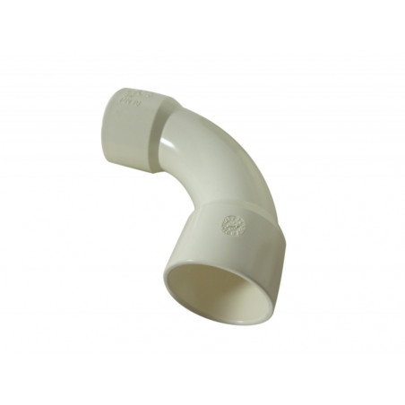 PVC 90° elbow Ø 20 mm arch white