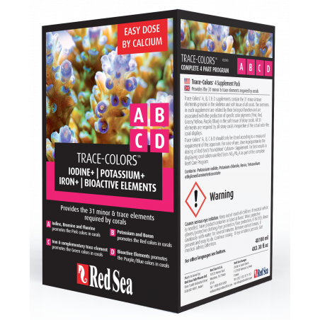 Red Sea Coral Colors ABCD 4x100ml Red Sea