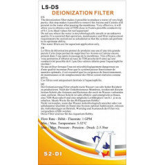 Glamorca Deionisation filter for RO1 RO water refills