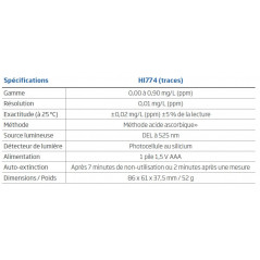 Hanna Fotómetro de fosfatos de rango bajo (PO4) prueba de agua