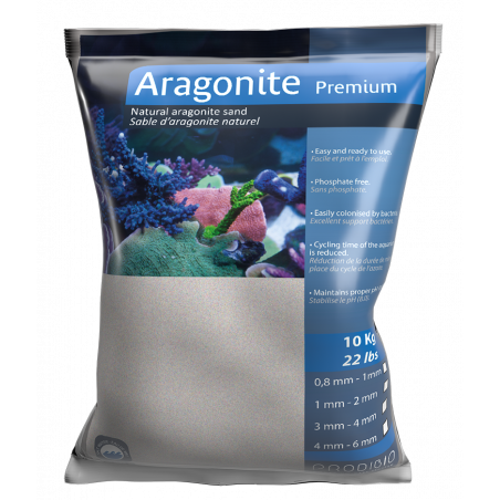 Prodibio Aragonite Premium 1 - 2mm 10 kgs Sable d'aragonite