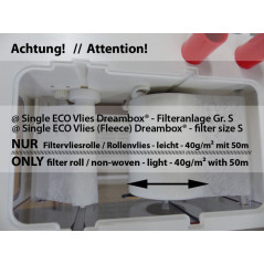 Royal Exclusiv ECO + COMPACT Vlies Fleece Dreambox roll / non-woven - light - 40g/m² Filtration