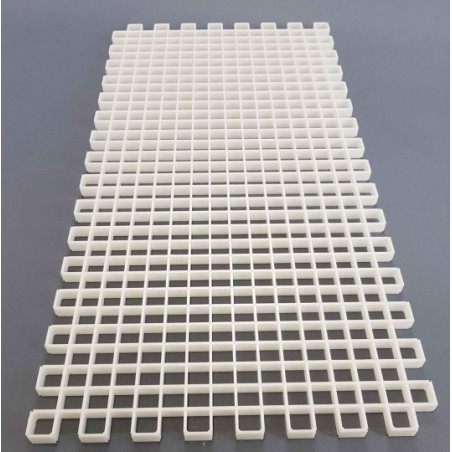 Modular white optical grid 60x30cm
