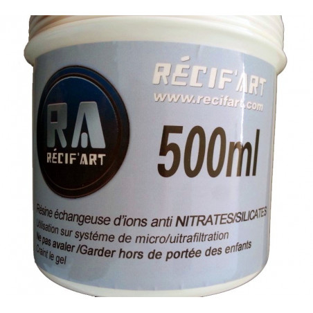 Recif'Art Résine anti nitrates/silicates 500ml Ultra/Micro filtration