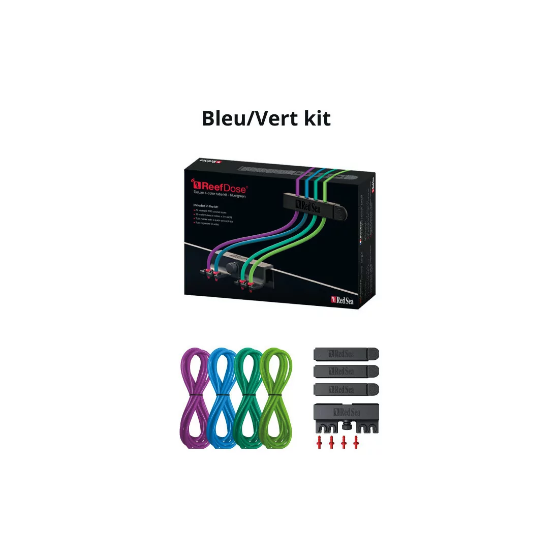 Kit deluxe de tuyaux 4 couleurs (Bleu/Vert) pour Reefdose