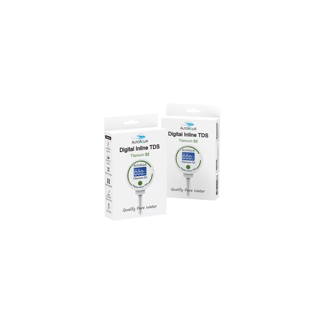 AutoAqua TDS mètre en ligne digital Titanium S2 Osmoseur AutoAqua TDS mètre en ligne digital Titanium S2 Osmoseur