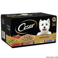 Cesar CESAR - Les recettes de campagne en sauce 8x150g Alimentation Chien