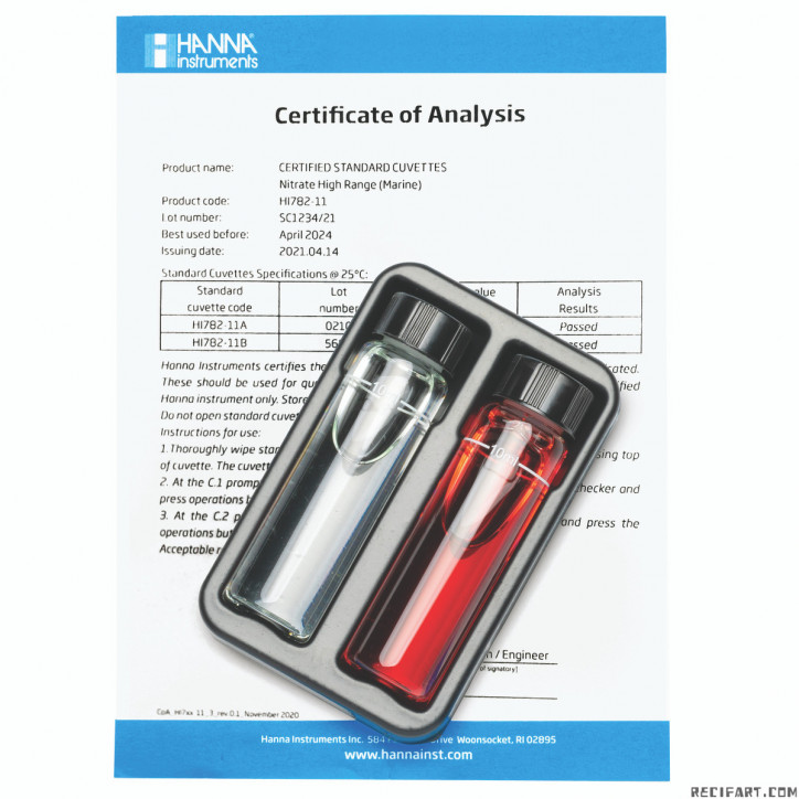 Standardna raztopina za fotometer HI 782 (No3)