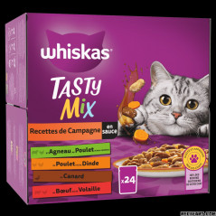 Whiskas Tasty mix fresh sachets country recipes in sauce 24 x 85g Cat food