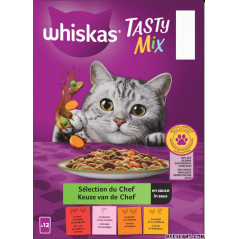 Whiskas tasty mix fresh sachets chef's selection in sauce - adult cats 40 x 85g