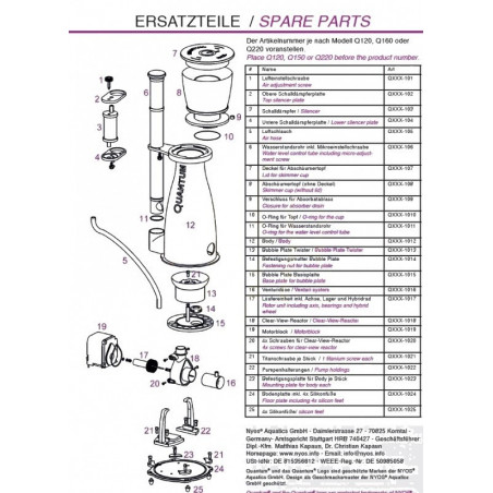 Nyos Vis en titane du Nyos Quantum Nyos