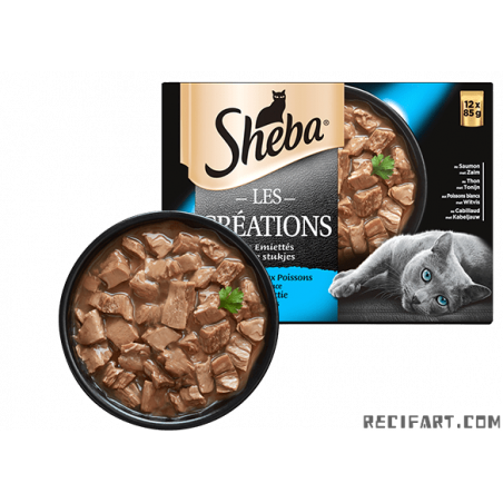 Sheba THE CREATIONS: Fish selection in sauce X12 Cat food