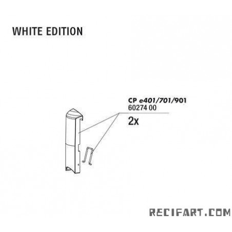 JBL (3)JBL CP e4 7 901 Clip de fermeture (Set) WHITE Filtre externe