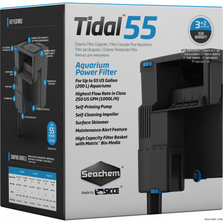 Seachem TIDAL FILTERS 55 - 200L - (1000 L H) External filter