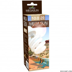 Reptiles Planet Mega Sun UVB 10.0 Lamp - 26W -(10% UVB- 30% UVA) Eclairage