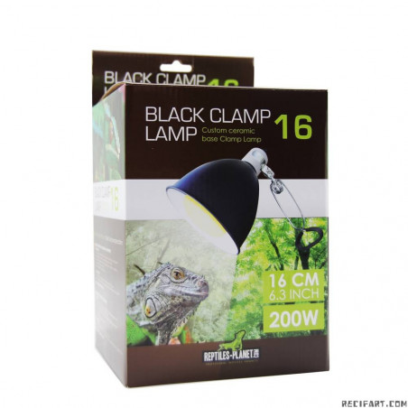 Reptiles Planet Black Clamp 16 (D16xH19cm) Eclairage