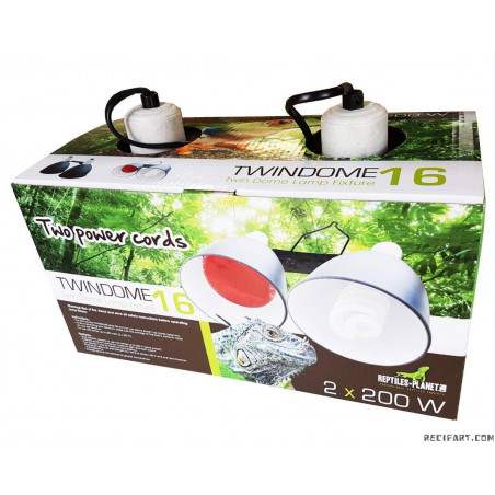 Reptiles Planet TwinDome 16 (D16 x H19cm) iluminación