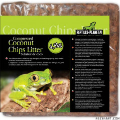 Reptiles Planet Compressed Coconut Chips Litter 4.5kg Sol