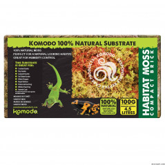 Komodo Habitat Moss Compact Brick Sol