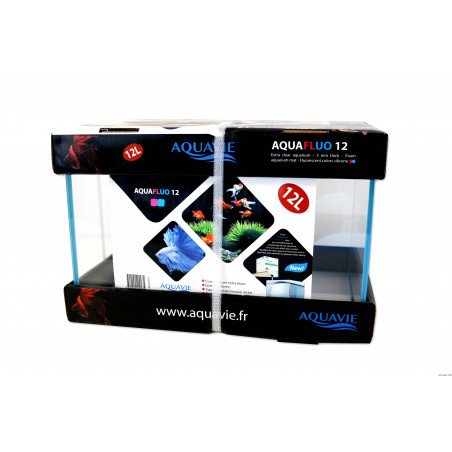AQUAFLUO 12 - 30x20x20cm - Verre Extra Blanc 5mm