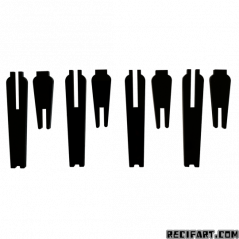 Coral Frag Board Feet "M" 10cm