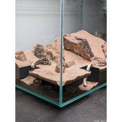 Souterrain d'angle pour terrarium/aquarium (grand) Décoration