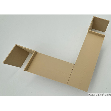 Corner underground for terrarium/aquarium (small) Decoration