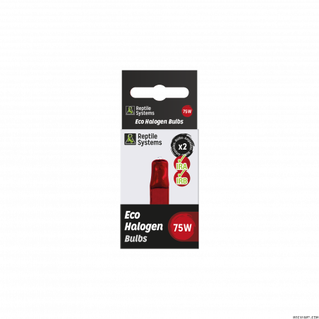 Reptile Systems 2x ampoules pour Eco Halogen spot infrarouge 75w Eclairage