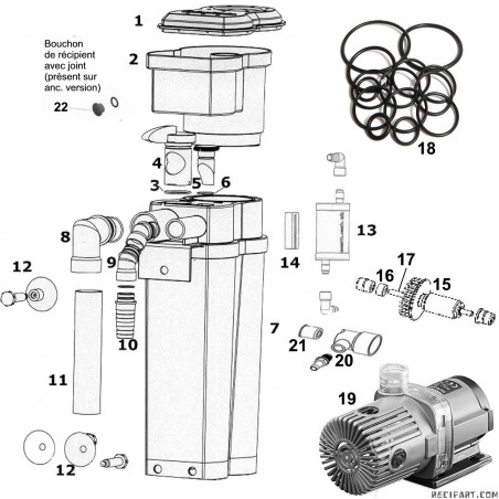 Aqua Medic Anneau céramique DC Runner 1.1/1.2 EVO 1000 Aqua Medic