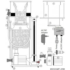 Deltec Pied silicone pour écumeur Deltec SCXXXX (2000ix)(3000ix)(6000i)(...) Deltec