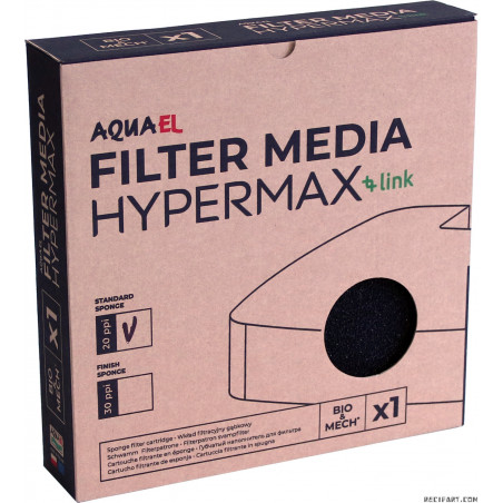 Aquael Mousse noire de préfiltration pour Hypermax Filtre externe