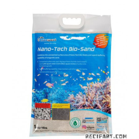 Maxspect Maxspect Nano Tech Bio-Sand 5kg Sable d'aragonite