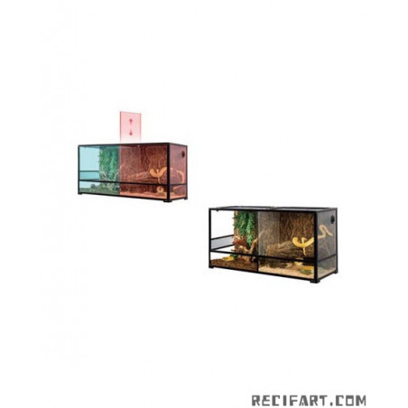 Reptizoo TERRARIUM avec séparateur amovible 120x45x60cm Terrarium