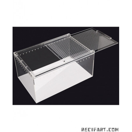 Reptizoo TERRARIUM ACRYLIQUE TRANSPARENT 30x20x15cm Terrarium