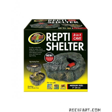 Zoomed CAVE REPTILE SHELTER WITH Accessories