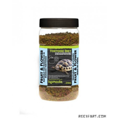 Komodo Komodo Tortoise Fruit et Flower 340g Nourriture