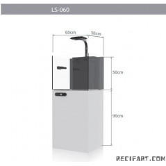 Maxspect Maxspect Aquarium Smart Lagoon LS-060 Ebony Black Aquarium équipé