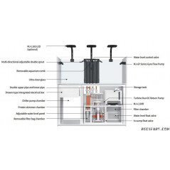 Maxspect Maxspect Aquarium Smart Lagoon LS-060 Ebony Black Aquarium équipé