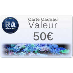 Gift card Recif'Art 50  euros