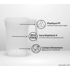 Pichet plastique pour aquarium Tuyaux et accessoires