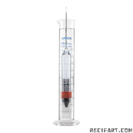 Hydrometer + thermometer with measuring cylinder