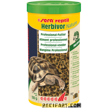 Sera Reptil Professional Herbivor Nature 1.000 ml (330 g) Nourriture