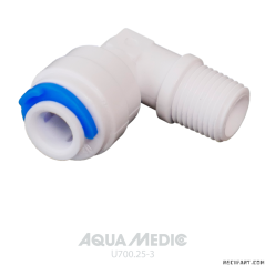 Aqua Medic Raccord 1/4" 90° blanc easy line/premium line/easy line professional/platinum line Aqua Medic