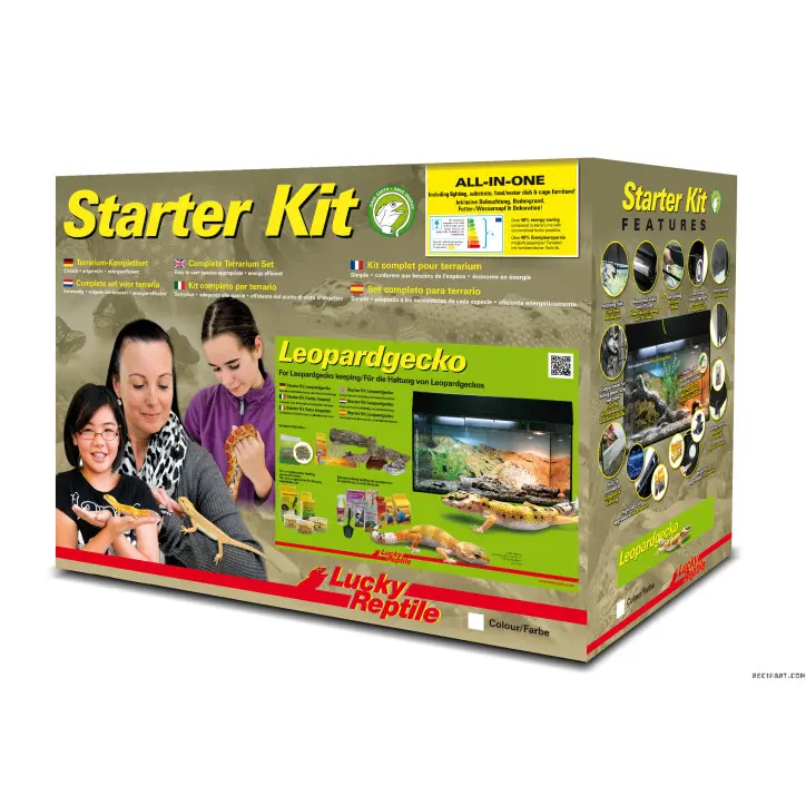 Lucky Reptile Starter Kit "Leopard Gecko" blanc