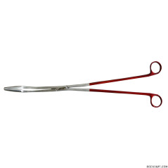 Feeding tongs 40 cm curved