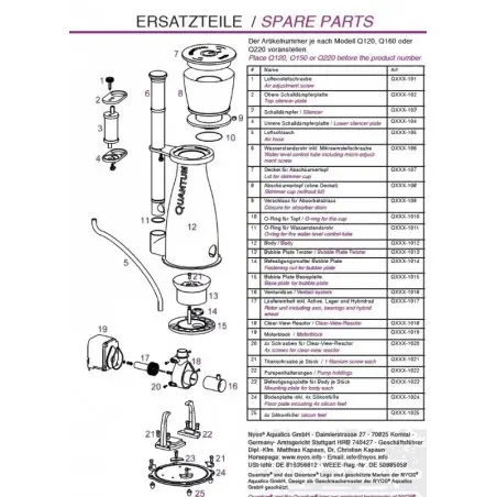 Nyos Joint godet Nyos Quantum 220 Nyos