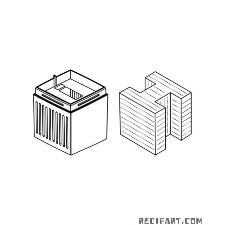 Sicce Module + Foam Pr- Filter Shark Pro Nano Sicce Spare parts