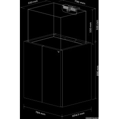 Nyos Opus G2 250 pro line Aquarium non équipé