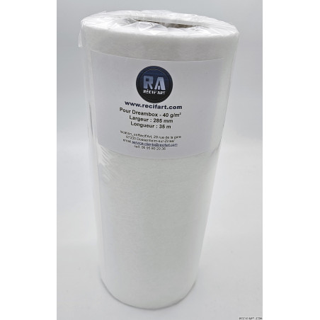 Recif'Art Rolo compatível Dreambox Fleece filter 40g / m2 - 285mm Filtração