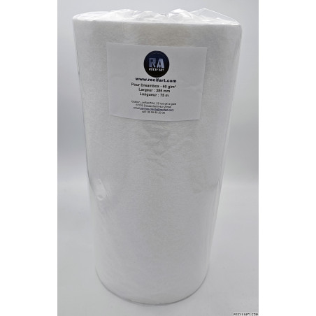 Recif'Art Rouleau compatible Dreambox Fleece filter 60g/m2 - 385mm Filtration